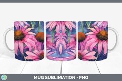 GorgeousWatercolor Flowers Mug Wrap design.