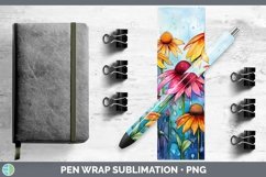 GorgeousWatercolor Flowers Pen Wrap design.