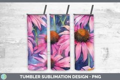 GorgeousWatercolor Flowers Tumbler design.