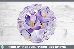 GorgeousWatercolor Flowers Wind Spinner design.