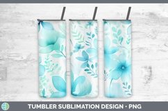 GorgeousWatercolor Flowers Tumbler design.
