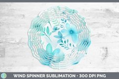 GorgeousWatercolor Flowers Wind Spinner design.