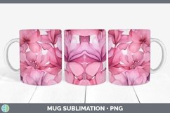 GorgeousWatercolor Flowers Mug Wrap design.
