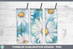 GorgeousWatercolor Flowers Tumbler design.