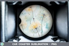 GorgeousWatercolor Flowers Car Coaster design.