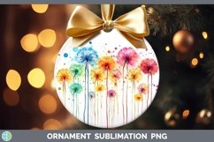 GorgeousWatercolor Flowers Ornament design.