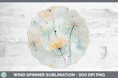 GorgeousWatercolor Flowers Wind Spinner design.