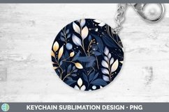 GorgeousWatercolor Flowers Keychain design.