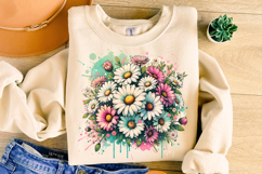 Retro Flowers PNG, Daisy Clipart, Flowers PNG, Floral PNG Product Image 3