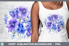 GorgeousWatercolor Flowers Shirt design.