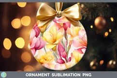 GorgeousWatercolor Flowers Ornament design.