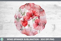 GorgeousWatercolor Flowers Wind Spinner design.