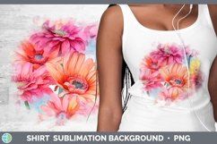 GorgeousWatercolor Flowers Shirt design.