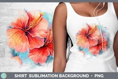 GorgeousWatercolor Flowers Shirt design.