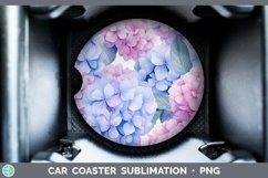 GorgeousWatercolor Flowers Car Coaster design.