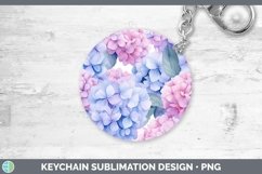 GorgeousWatercolor Flowers Keychain design.