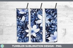 GorgeousWatercolor Flowers Tumbler design.