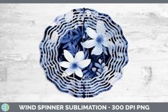 GorgeousWatercolor Flowers Wind Spinner design.
