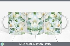 GorgeousWatercolor Flowers Mug Wrap design.