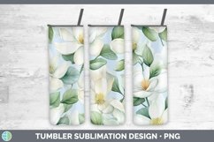 GorgeousWatercolor Flowers Tumbler design.