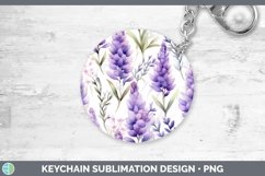 GorgeousWatercolor Flowers Keychain design.