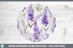 GorgeousWatercolor Flowers Wind Spinner design.