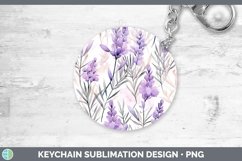 GorgeousWatercolor Flowers Keychain design.