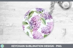 GorgeousWatercolor Flowers Keychain design.