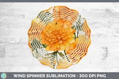 GorgeousWatercolor Flowers Wind Spinner design.