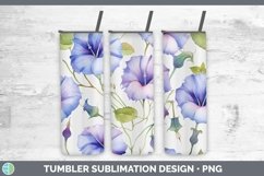 GorgeousWatercolor Flowers Tumbler design.