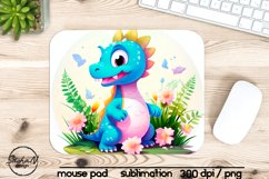 Baby dinosaur mouse pad sublimation png Product Image 1