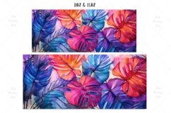 Watercolor Flowers Mug Wrap Sublimation Designs, 3d Mug, Flowers Png