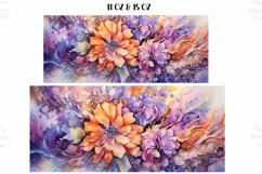 Watercolor Roses Mug Wrap Sublimation Designs, 3d Mug, Flowers Png