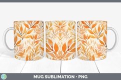GorgeousWatercolor Flowers Mug Wrap design.