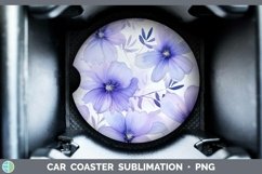 GorgeousWatercolor Flowers Car Coaster design.