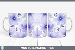 GorgeousWatercolor Flowers Mug Wrap design.
