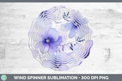 GorgeousWatercolor Flowers Wind Spinner design.