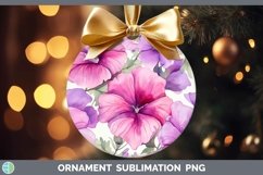 GorgeousWatercolor Flowers Ornament design.