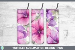 GorgeousWatercolor Flowers Tumbler design.
