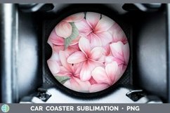 GorgeousWatercolor Flowers Car Coaster design.