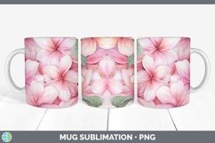GorgeousWatercolor Flowers Mug Wrap design.