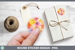 GorgeousWatercolor Flowers Stickers design.