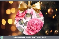 GorgeousWatercolor Flowers Ornament design.