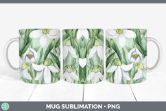 GorgeousWatercolor Flowers Mug Wrap design.