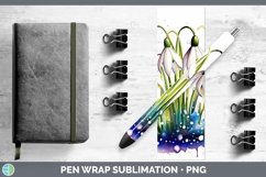 GorgeousWatercolor Flowers Pen Wrap design.