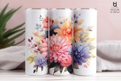 Watercolor Flowers Tumbler Sublimation Bundle Product Image 2