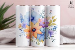 Watercolor Flowers Tumbler Sublimation Bundle Product Image 12