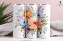 Watercolor Flowers Tumbler Sublimation Bundle Product Image 14