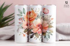 Watercolor Flowers Tumbler Sublimation Bundle Product Image 4