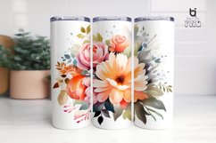 Watercolor Flowers Tumbler Sublimation Bundle Product Image 5